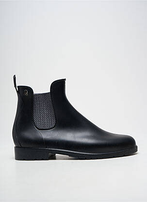 Bottines/boots bout rond talon bas noir MEDUSA homme