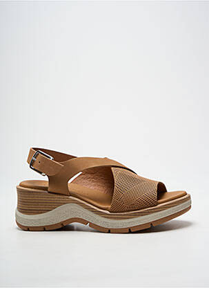 Sandales/nu pieds fermeture boucle(s) talon de 4 à 6cm marron PAULA URBAN femme