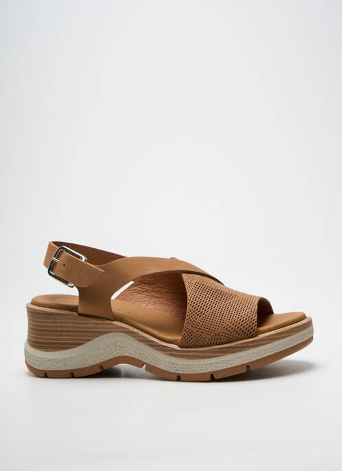 Sandales/nu pieds fermeture boucle(s) talon de 4 à 6cm marron PAULA URBAN femme