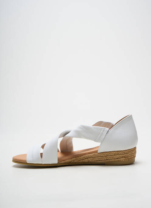 Sandales/nu pieds bout ouvert talon plat jusqu'à 3cm blanc PINAZ femme