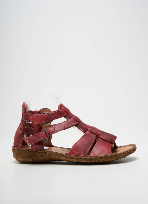 Sandales/nu pieds fermeture boucle(s) talon plat jusqu'à 3cm rouge JOSEF SEIBEL femme