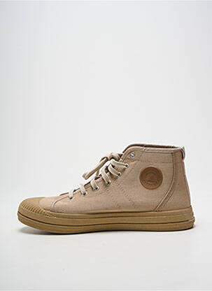 Baskets bout rond bout rond beige PATAUGAS homme