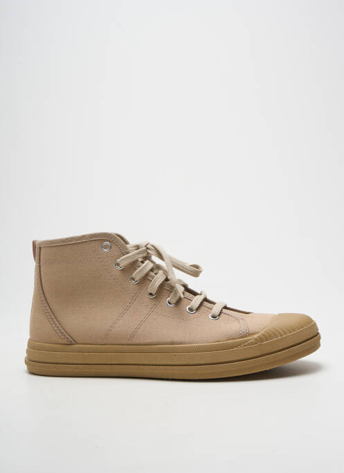 Baskets bout rond bout rond beige PATAUGAS homme