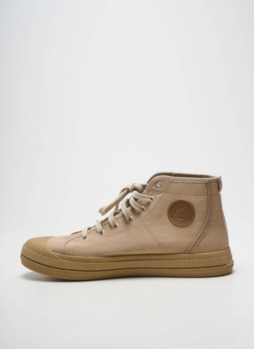 Baskets bout rond bout rond beige PATAUGAS homme