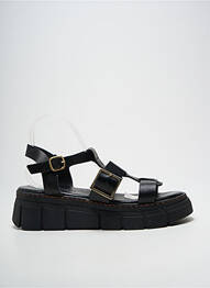 Sandales/nu pieds matière lisse talon de 4 à 6cm noir GOODSTEP femme