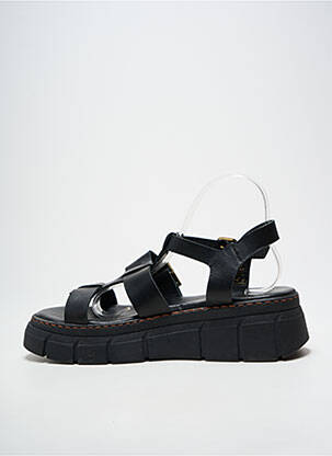 Sandales/nu pieds matière lisse talon de 4 à 6cm noir GOODSTEP femme