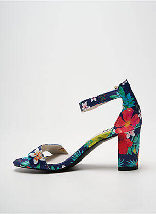 Sandales/nu pieds fermeture bride(s) talon de 7 à 9cm bleu ELUE PAR NOUS femme