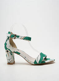 Sandales/nu pieds fermeture bride(s) talon de 7 à 9cm vert ELUE PAR NOUS femme