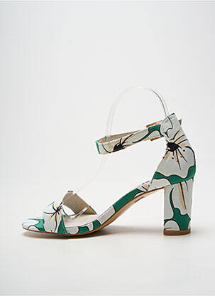 Sandales/nu pieds fermeture bride(s) talon de 7 à 9cm vert ELUE PAR NOUS femme