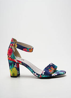 Sandales/nu pieds fermeture bride(s) talon de 7 à 9cm bleu ELUE PAR NOUS femme