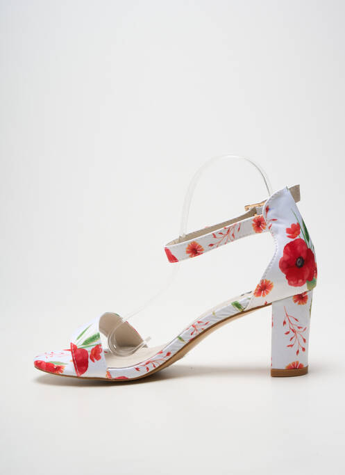 Sandales/nu pieds fermeture bride(s) talon de 7 à 9cm blanc ELUE PAR NOUS femme