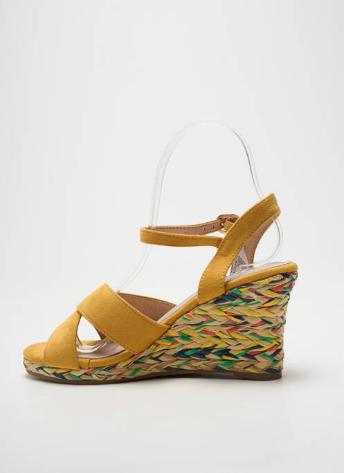 Sandales/nu pieds fermeture bride(s) talon de 7 à 9cm jaune ELUE PAR NOUS femme