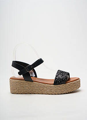 Sandales/nu pieds fermeture boucle(s) talon de 4 à 6cm noir ENCANTTO femme