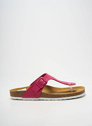 Tongs voute plantaire talon plat jusqu'à 3cm rose SANTAFE femme