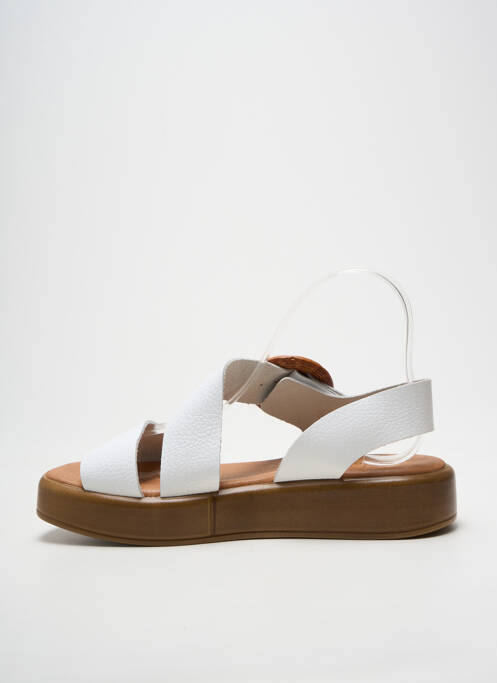 Sandales/nu pieds fermeture boucle(s) talon de 4 à 6cm blanc LOLA CANALES femme