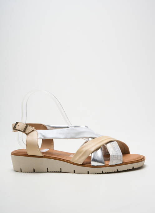 Sandales/nu pieds fermeture boucle(s) talon plat jusqu'à 3cm argent LOLA CANALES femme