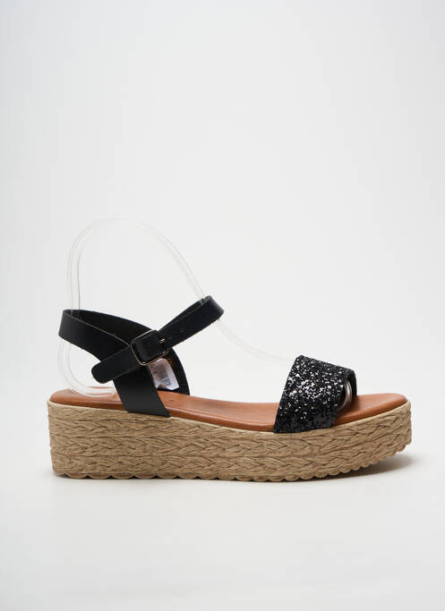 Sandales/nu pieds fermeture boucle(s) talon de 4 à 6cm noir ENCANTTO femme