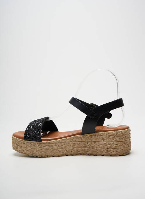 Sandales/nu pieds fermeture boucle(s) talon de 4 à 6cm noir ENCANTTO femme