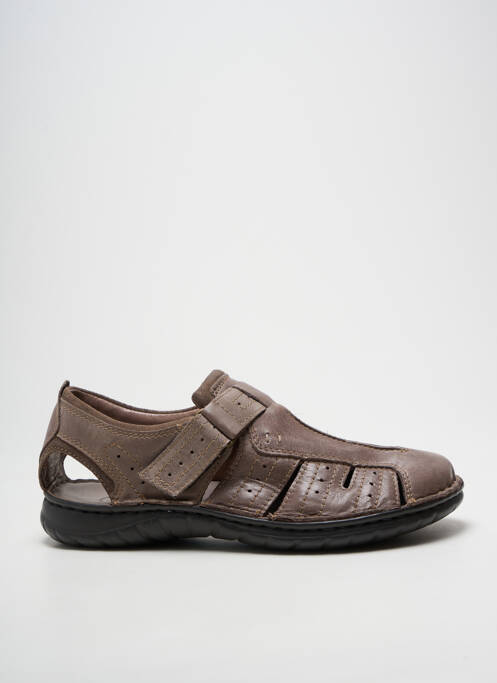 Sandales/nu pieds bout rond bout rond marron GREEN HILL homme