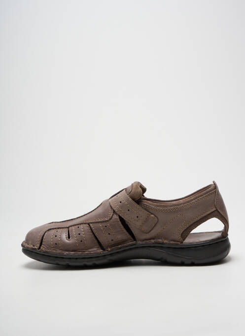 Sandales/nu pieds bout rond bout rond marron GREEN HILL homme
