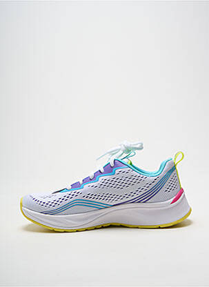 Baskets fermeture lacets bout rond blanc SKECHERS fille