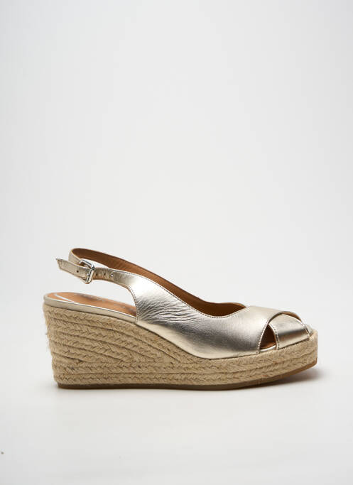 Espadrilles fermeture boucle(s) talon de 7 à 9cm or GEOX femme