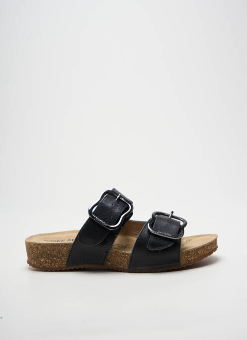 Mules/sabots matière lisse talon plat jusqu'à 3cm noir JOSEF SEIBEL femme