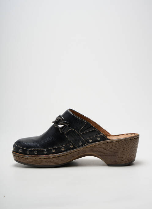 Mules/sabots talon de 4 à 6cm noir JOSEF SEIBEL femme