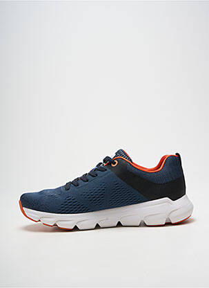 Baskets semelle amovible bout rond bleu RIEKER homme