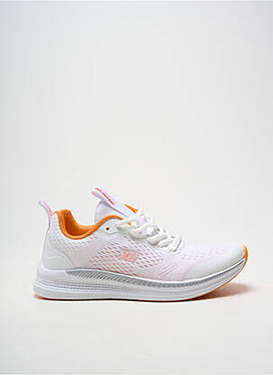 Baskets bout rond talon plat jusqu'à 3cm blanc RIEKER femme