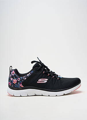 Baskets bout rond talon plat jusqu'à 3cm noir SKECHERS femme