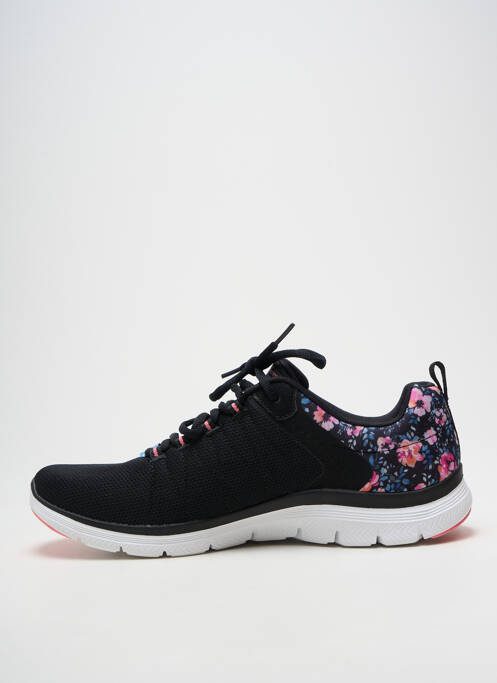 Baskets bout rond talon plat jusqu'à 3cm noir SKECHERS femme