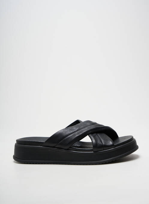 Mules/sabots voute plantaire talon de 4 à 6cm noir RIEKER femme