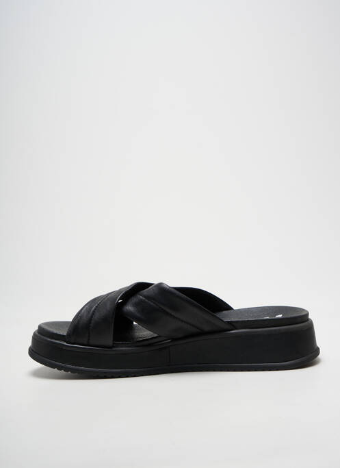 Mules/sabots voute plantaire talon de 4 à 6cm noir RIEKER femme