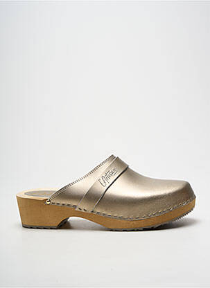 Mules/sabots talon de 4 à 6cm or SWEDI femme
