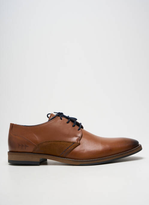 Derbies bout rond talon bas marron COTEMER homme