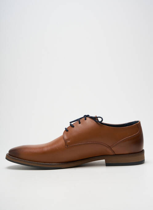 Derbies bout rond talon bas marron COTEMER homme