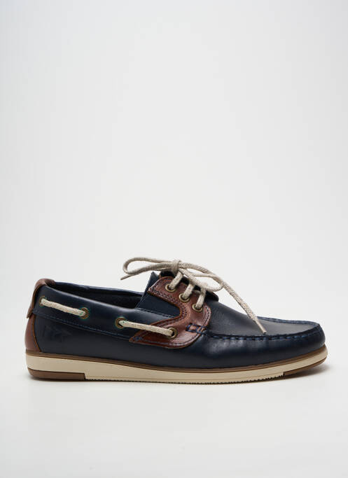 Chaussures bâteau bout rond bout rond bleu COTEMER homme