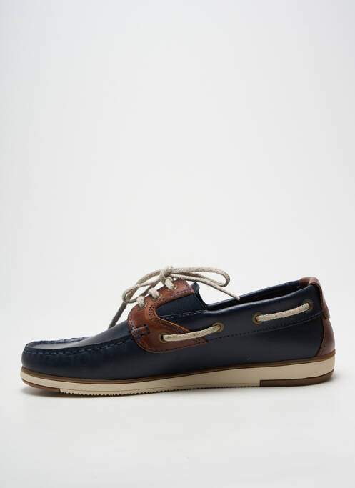Chaussures bâteau bout rond bout rond bleu COTEMER homme