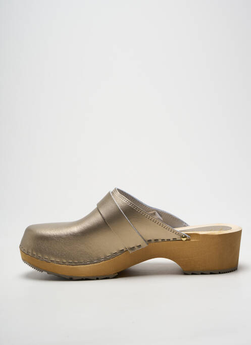 Mules/sabots talon de 4 à 6cm or SWEDI femme