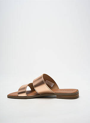 Mules/sabots tissage satiné talon plat jusqu'à 3cm rose L'ATELIER H. femme