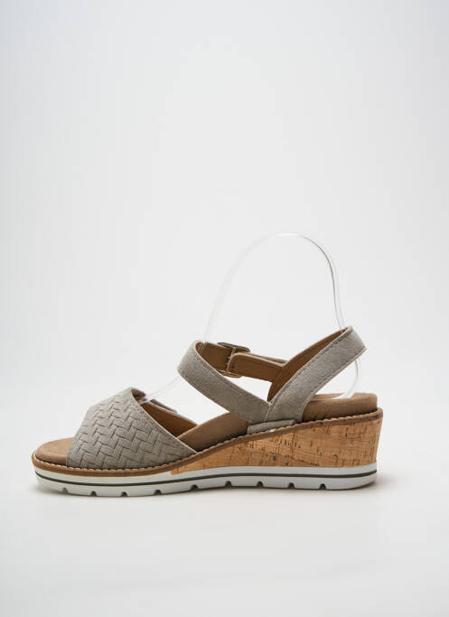 Sandales/nu pieds bout ouvert talon de 4 à 6cm gris ALTEX femme