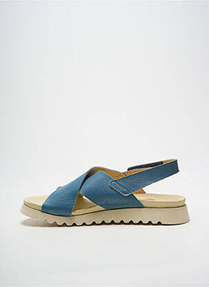 Sandales/nu pieds bout ouvert talon plat jusqu'à 3cm bleu CHACAL femme