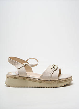 Sandales/nu pieds fermeture boucle(s) talon de 4 à 6cm beige MTNG femme