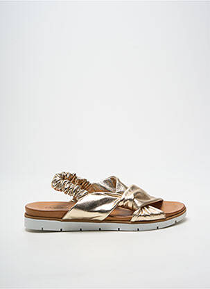 Sandales/nu pieds bout ouvert talon plat jusqu'à 3cm or COCO ET ABRICOT femme