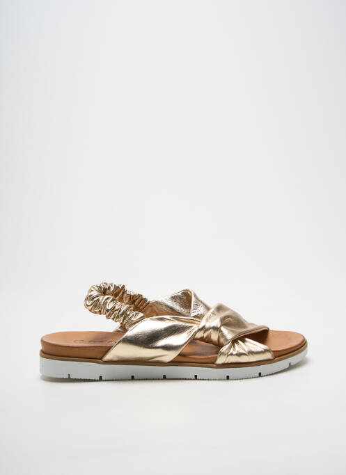 Sandales/nu pieds bout ouvert talon plat jusqu'à 3cm or COCO ET ABRICOT femme