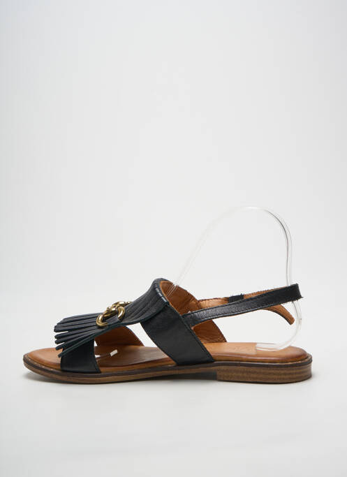 Sandales/nu pieds chiquet talon plat jusqu'à 3cm noir COCO ET ABRICOT femme