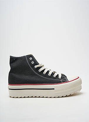 Baskets plateforme talon de 4 à 6cm noir VICTORIA femme
