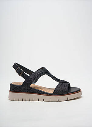 Sandales/nu pieds tissage satiné talon de 4 à 6cm noir MTNG femme