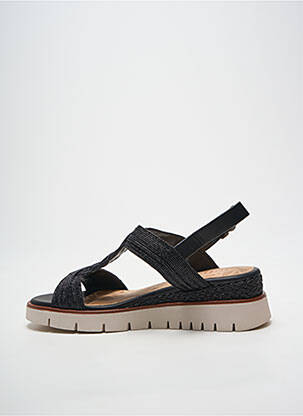 Sandales/nu pieds tissage satiné talon de 4 à 6cm noir MTNG femme